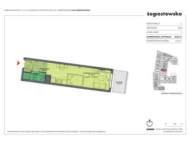 Mieszkanie w inwestycji Żegiestowska III, symbol 5.M.11 » nportal.pl