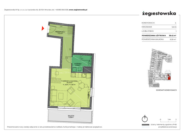 Mieszkanie w inwestycji Żegiestowska III, symbol 5.M.15 » nportal.pl