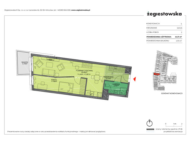 Mieszkanie w inwestycji Żegiestowska III, symbol 5.M.25 » nportal.pl