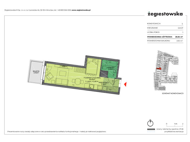 Mieszkanie w inwestycji Żegiestowska III, symbol 5.M.27 » nportal.pl