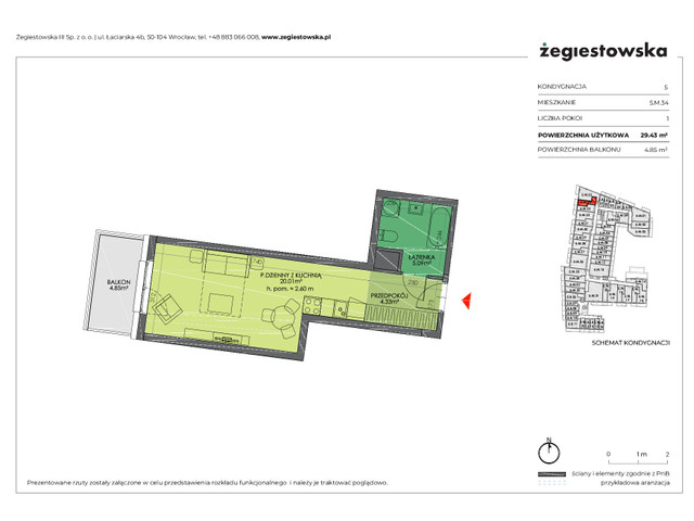 Mieszkanie w inwestycji Żegiestowska III, symbol 5.M.34 » nportal.pl