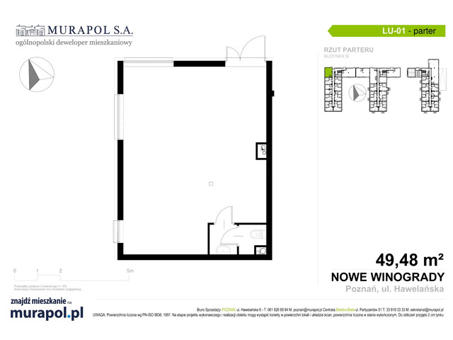 Komercyjne w inwestycji Osiedle Nowe Winogrady - lokale usług..., symbol LU.001 » nportal.pl