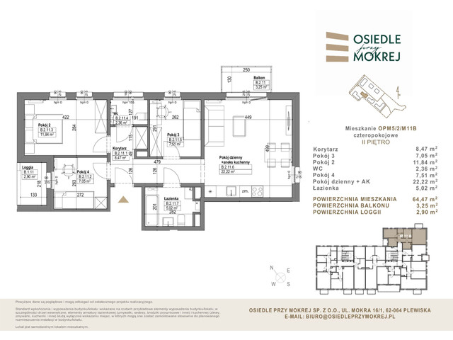 Mieszkanie w inwestycji Osiedle przy Mokrej, symbol OPM5/2/M11B » nportal.pl