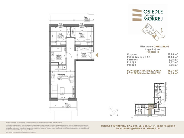 Mieszkanie w inwestycji Osiedle przy Mokrej, symbol OPM7/3/M20B » nportal.pl