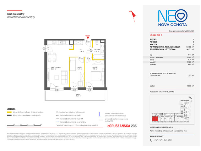 Mieszkanie w inwestycji NEO NOVA OCHOTA, symbol M.8 » nportal.pl