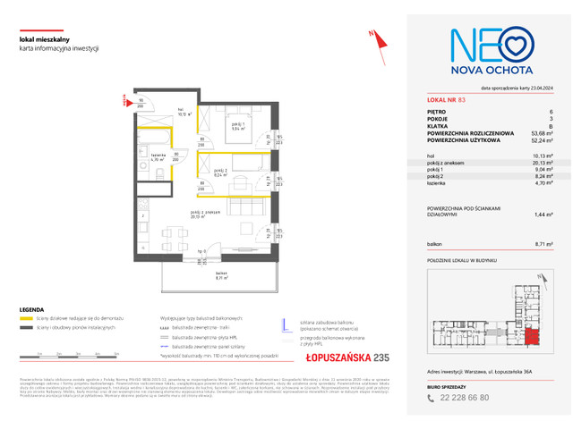 Mieszkanie w inwestycji NEO NOVA OCHOTA, symbol M.83 » nportal.pl