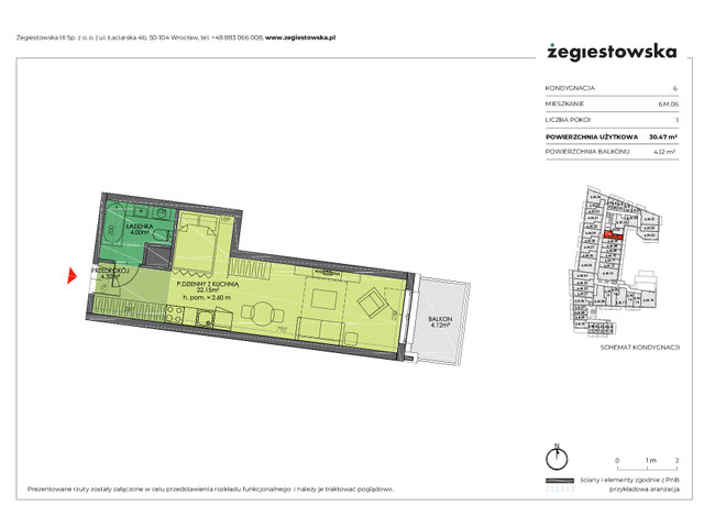 Mieszkanie w inwestycji Żegiestowska III, symbol 6.M.06 » nportal.pl