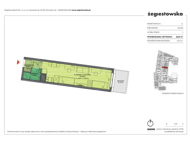 Mieszkanie w inwestycji Żegiestowska III, symbol 6.M.09 » nportal.pl