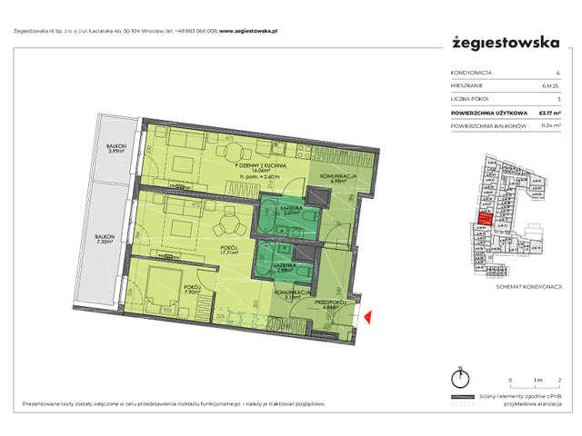 Mieszkanie w inwestycji Żegiestowska III, symbol 6.M.25 » nportal.pl