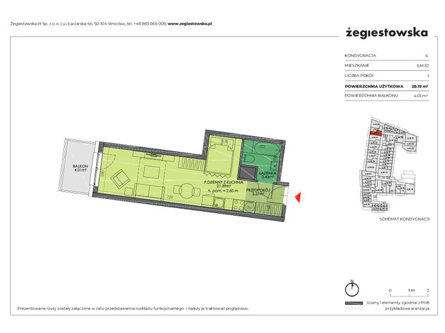 Mieszkanie w inwestycji Żegiestowska III, symbol 6.M.32 » nportal.pl