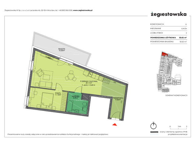 Mieszkanie w inwestycji Żegiestowska III, symbol 6.M.34 » nportal.pl