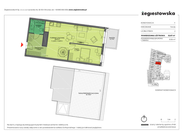 Mieszkanie w inwestycji Żegiestowska III, symbol 7.M.06 » nportal.pl