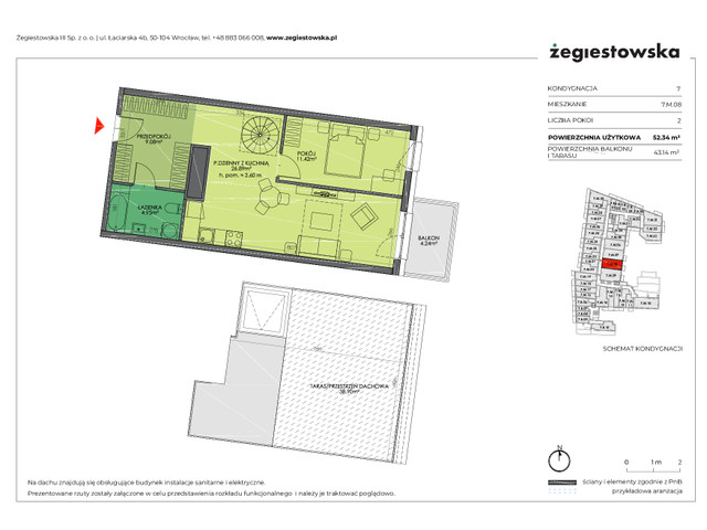 Mieszkanie w inwestycji Żegiestowska III, symbol 7.M.08 » nportal.pl