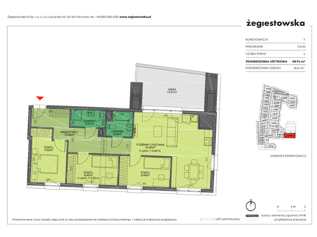 Mieszkanie w inwestycji Żegiestowska III, symbol 7.M.10 » nportal.pl