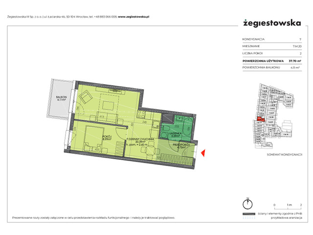 Mieszkanie w inwestycji Żegiestowska III, symbol 7.M.20 » nportal.pl