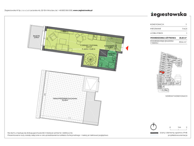 Mieszkanie w inwestycji Żegiestowska III, symbol 7.M.21 » nportal.pl