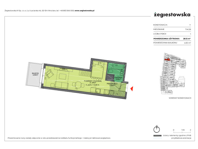 Mieszkanie w inwestycji Żegiestowska III, symbol 7.M.28 » nportal.pl