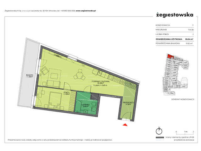 Mieszkanie w inwestycji Żegiestowska III, symbol 7.M.30 » nportal.pl