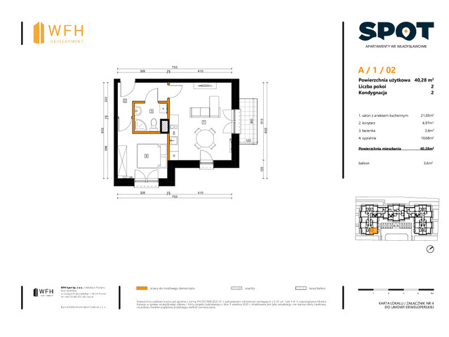 Mieszkanie w inwestycji SPOT, symbol A.1.02 » nportal.pl