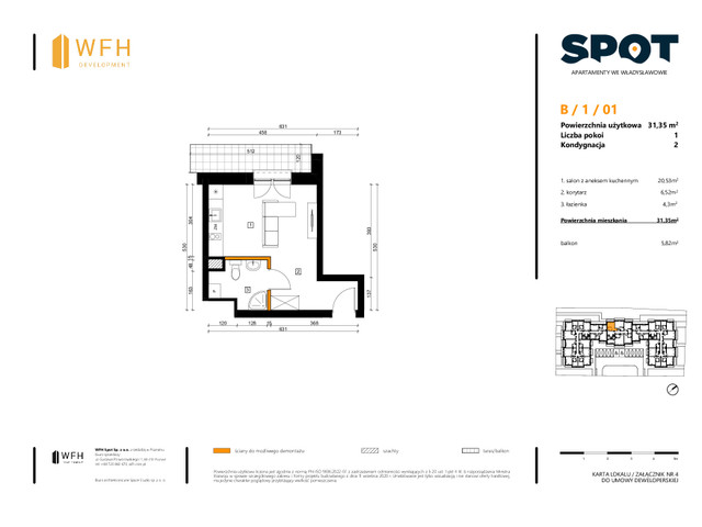 Mieszkanie w inwestycji SPOT, symbol B.1.01 » nportal.pl