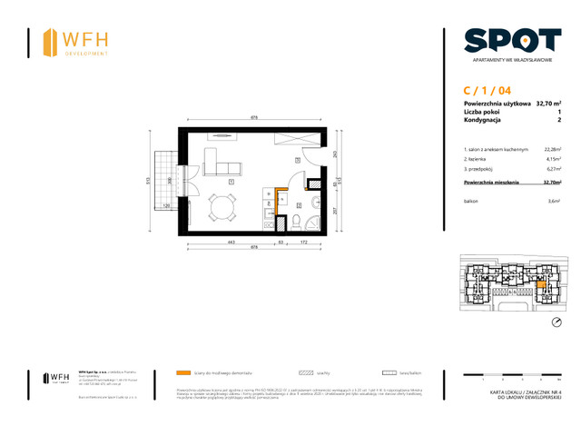 Mieszkanie w inwestycji SPOT, symbol C.1.04 » nportal.pl