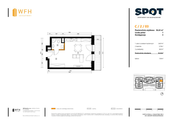 Mieszkanie w inwestycji SPOT, symbol C.2.03 » nportal.pl