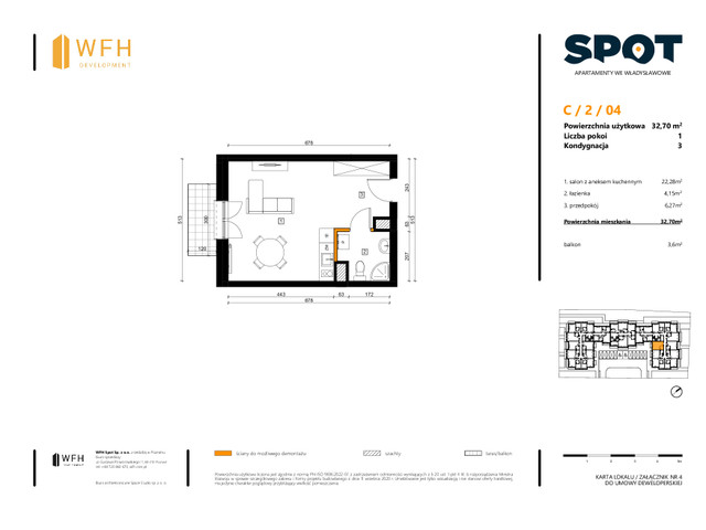 Mieszkanie w inwestycji SPOT, symbol C.2.04 » nportal.pl