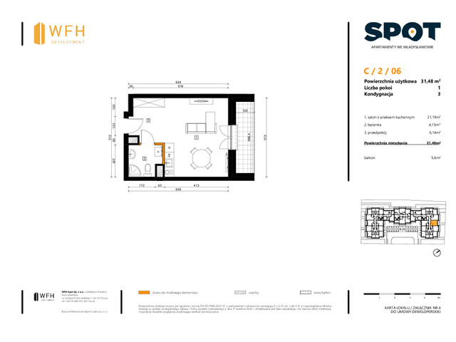 Mieszkanie w inwestycji SPOT, symbol C.2.06 » nportal.pl