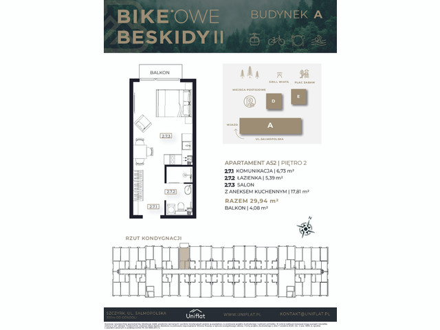 Mieszkanie w inwestycji BIKEowe Beskidy II, symbol 52A » nportal.pl