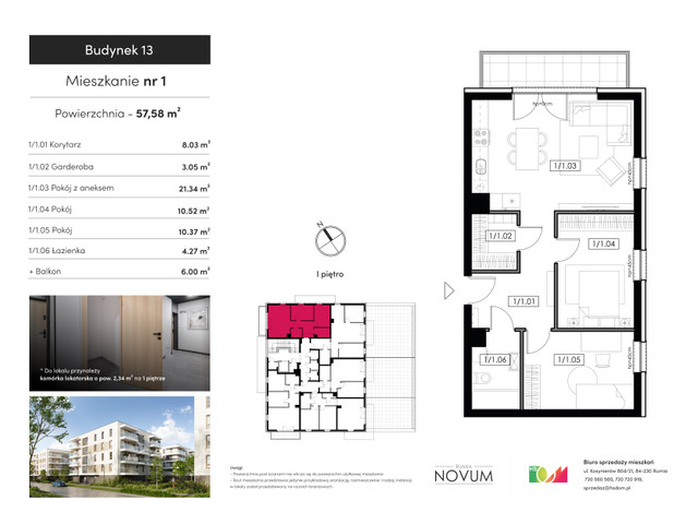 Mieszkanie w inwestycji Nova Rumia etap XIII, symbol M1 » nportal.pl