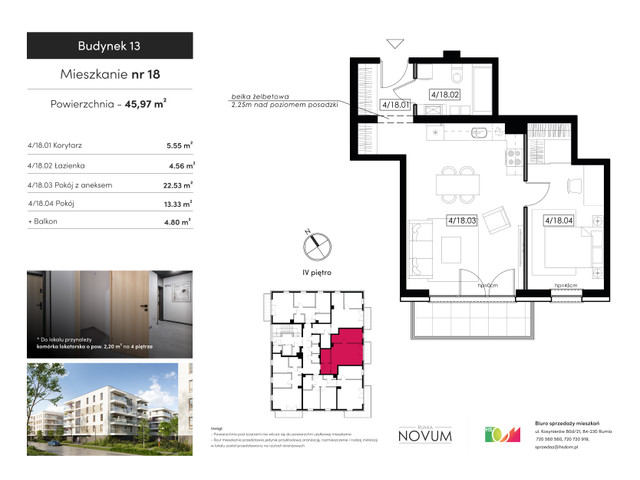 Mieszkanie w inwestycji Nova Rumia etap XIII, symbol M18 » nportal.pl