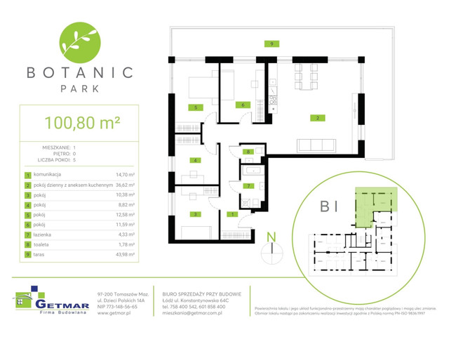 Mieszkanie w inwestycji Botanic Park, symbol 1 » nportal.pl