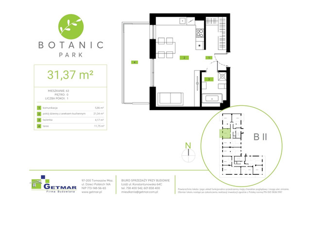 Mieszkanie w inwestycji Botanic Park, symbol 63 » nportal.pl