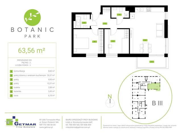 Mieszkanie w inwestycji Botanic Park, symbol 109 » nportal.pl