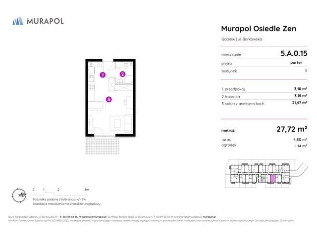 Mieszkanie w inwestycji Murapol Osiedle Zen, symbol 5.A.0.15 » nportal.pl