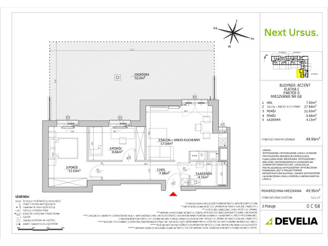 Mieszkanie w inwestycji Next Ursus, symbol NU-Accent-LM-0.C.68 » nportal.pl