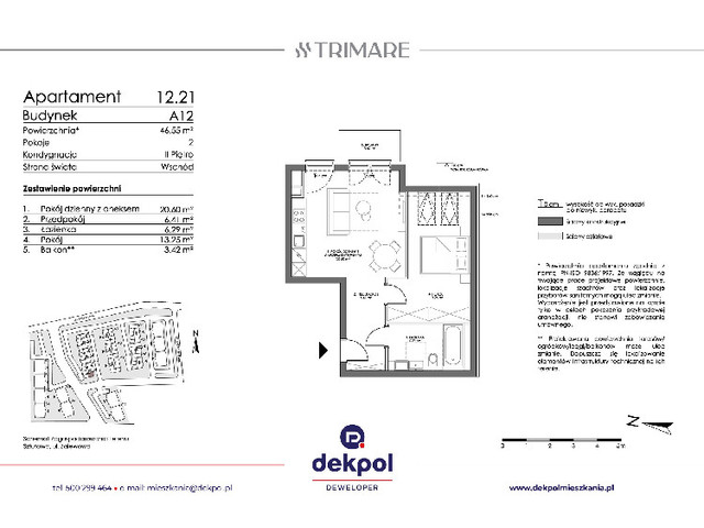 Mieszkanie w inwestycji TRIMARE, symbol 12.21 » nportal.pl