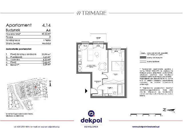 Mieszkanie w inwestycji TRIMARE, budynek Promocja!, symbol 4.14 » nportal.pl