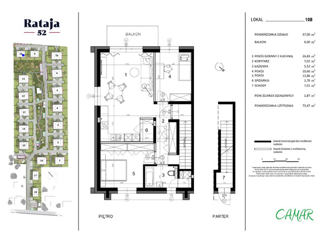 Mieszkanie w inwestycji Rataja 52 Osiedle Premium - mieszkania, symbol 10B » nportal.pl