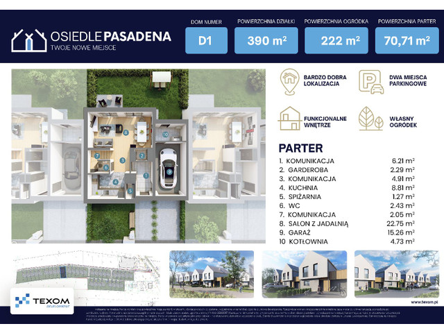 Dom w inwestycji Osiedle Pasadena, symbol D1 » nportal.pl