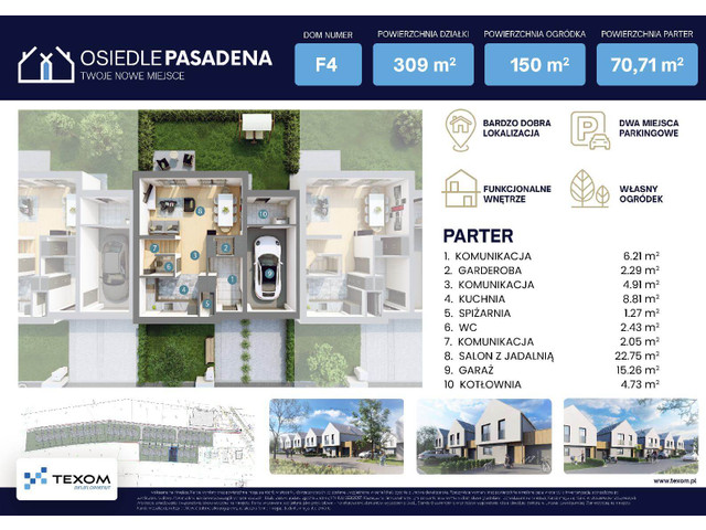 Dom w inwestycji Osiedle Pasadena, symbol F4 » nportal.pl