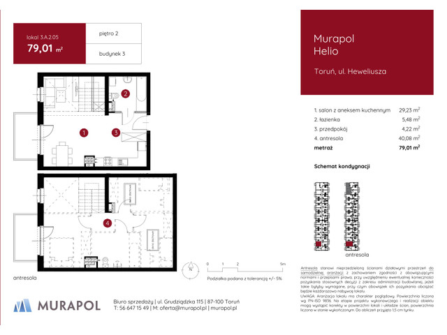 Mieszkanie w inwestycji Murapol Helio, symbol 3.A.2.05 » nportal.pl