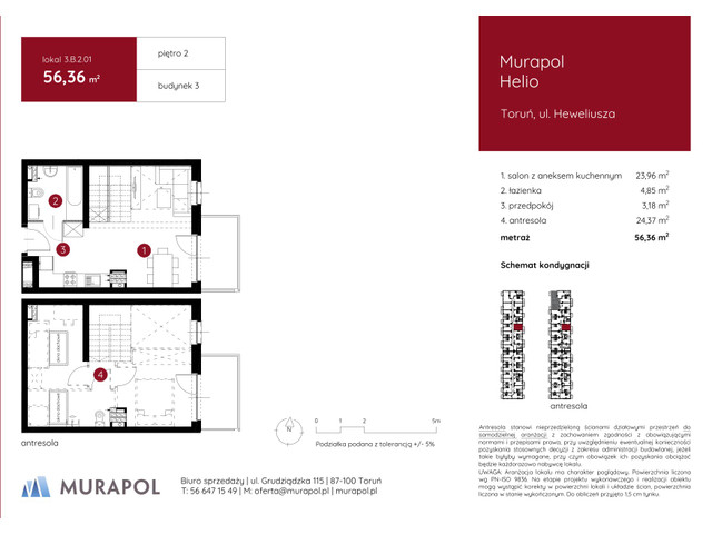 Mieszkanie w inwestycji Murapol Helio, symbol 3.B.2.01 » nportal.pl