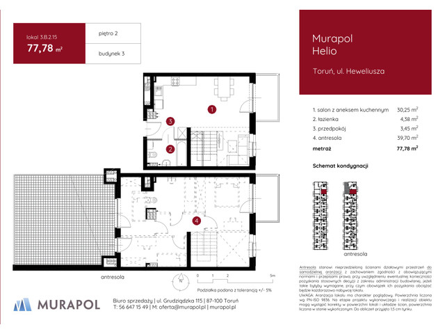Mieszkanie w inwestycji Murapol Helio, symbol 3.B.2.15 » nportal.pl