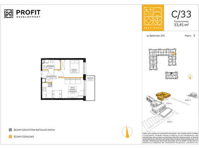 Mieszkanie w inwestycji Rędzińska, symbol C/33 » nportal.pl