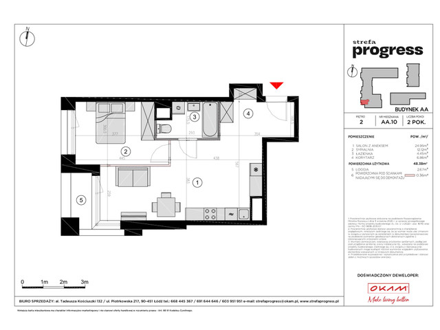 Mieszkanie w inwestycji STREFA PROGRESS, symbol AA.10 » nportal.pl