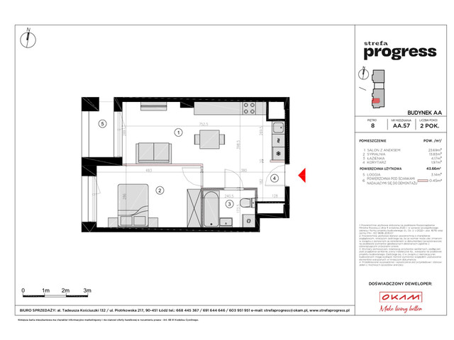 Mieszkanie w inwestycji STREFA PROGRESS, symbol AA.57 » nportal.pl