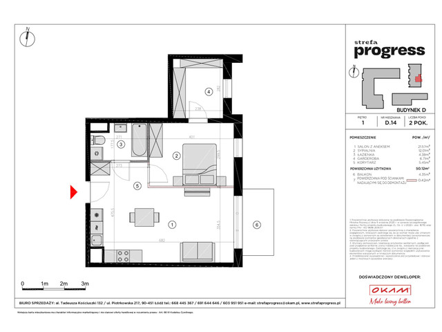 Mieszkanie w inwestycji STREFA PROGRESS, symbol D.14 » nportal.pl