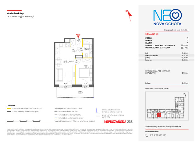 Mieszkanie w inwestycji NEO NOVA OCHOTA, symbol M.28 » nportal.pl