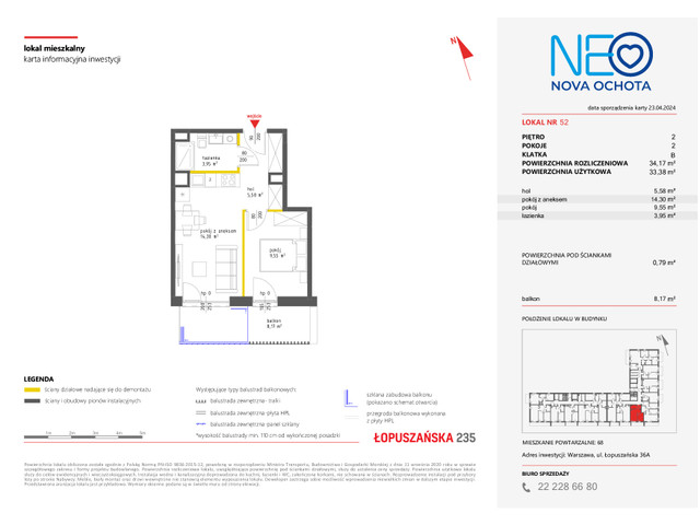 Mieszkanie w inwestycji NEO NOVA OCHOTA, symbol M.52 » nportal.pl